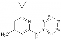Cyprodinil-(phenyl-13C6) 