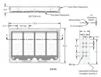 Grace Bio-Labs CultureWell™ coverglass inserts, with 4 chambered coverglasses GBL103480-10EA