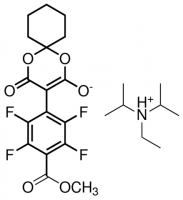 N-Ethyl-N-isopropylpropan-2-aminium 4-Oxo-3-(2,3,5,6-tetrafluoro-4-(methoxycarbonyl)phenyl)-1,5-dioxaspiro[5.5]undec-2-en-2-olate 809225-1G