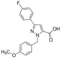 1-(4-Methoxybenzyl)-3-(4-fluorophenyl)-1H-pyrazole-5-carboxylic acid JRD0086-1G