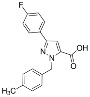 1-(4-Methylbenzyl)-3-(4-fluorophenyl)-1H-pyrazole-5-carboxylic acid JRD0083-1G