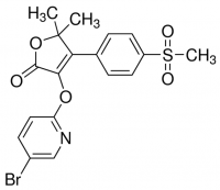 3-((5-Bromopyridin-2-yl)oxy)-5,5-dimethyl-4-(4-(methylsulfonyl)phenyl)furan-2(5H)-one 901724-100MG