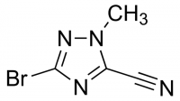 3-Bromo-1-methyl-1H-1,2,4-triazole-5-carbonitrile CBR01809-1G