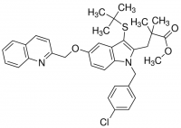 Methyl 3-(3-(tert-butylthio)-1-(4-chlorobenzyl)-5-(quinolin-2-ylmethoxy)-1H-indol-2-yl)-2,2-dimethylpropanoate 901783-100MG