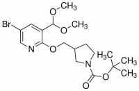 tert-Butyl 3-((5-bromo-3-(dimethoxymethyl)pyridin-2-yloxy)methyl)pyrrolidine-1-carboxylate ADE000701-1G