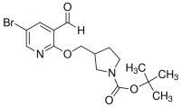 tert-Butyl 3-((5-bromo-3-formylpyridin-2-yloxy)methyl)pyrrolidine-1-carboxylate ADE000720-1G