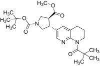 (3S,4R)-1-tert-butyl 3-methyl 4-(8-pivaloyl-5,6,7,8-tetrahydro-1,8-naphthyridin-3-yl)pyrrolidine-1,3-dicarboxylate ADE000882-1G