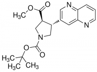 (rac)-trans-1-tert-Butyl 3-methyl 4-(1,5-naphthyridin-3-yl)pyrrolidine-1,3-dicarboxylate ADE000880-1G