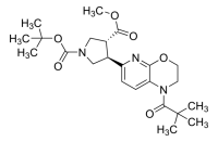 (trans-r)-1-tert-butyl 3-methyl 4-(1-pivaloyl-2,3-dihydro-1H-pyrido[2,3-b][1,4]oxazin-6-yl)pyrrolidine-1,3-dicarboxylate ADE001283-1G