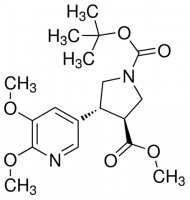 (trans-racemic) 1-tert-Butyl 3-methyl 4-(5,6-dimethoxypyridin-3-yl)pyrrolidine-1,3-dicarboxylate ADE000658-1G