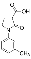1-(3-Methylphenyl)-2-oxo-3-pyrrolidinecarboxylic acid 