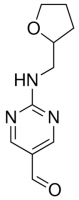 2-((tetrahydrofuran-2-ylmethyl)amino)pyrimidine-5-carbaldehyde CDS004961-100MG