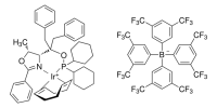 1,5-Cyclooctadiene{[dibenzyl((4R,5R)-5-methyl-2-phenyl-4,5-dihydro-4-oxazolyl)methyl]dicyclohexylphosphinite N:P}iridium(I) tetrakis(3,5-bis(trifluoromethyl)phenyl)borate 