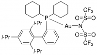 2-Dicyclohexylphosphino-2,4,6-triisopropylbiphenyl gold(I) bis(trifluoromethanesulfonyl)imide 