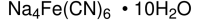 Sodium ferrocyanide decahydrate 