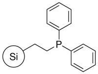 2-Diphenylphosphinoethyl-functionalized silica gel 