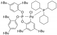 Chloro(2-P,C-tris(2,4-di-tert-butylphenyl)phosphite)(tricyclohexylphosphine)palladium(II) 