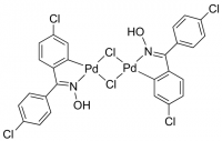 Di--chlorobis[5-chloro-2-[(4-chlorophenyl)(hydroxyimino-N)methyl]phenyl-C]palladium dimer 