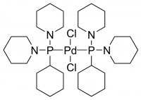 Dichlorobis[cyclohexyldi(1-piperidinyl)phosphine]palladium(II) 