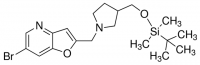 6-Bromo-2-((3-((tert-butyldimethylsilyloxy)methyl)pyrrolidin-1-yl)methyl)furo[3,2-b]pyridine ADE001186-1G