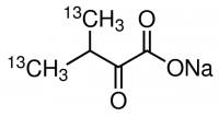 2-Keto-3-(methyl-13C)-butyric-4-13C acid sodium salt 