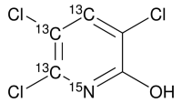 3,5,6-Trichloro-2-pyridinol-4,5,6-13C3, 15N 