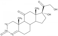 Cortisone-2,3,4-13C3 solution 