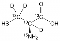 L-Cysteine-13C3,15N,2,3,3-d3 