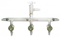 Aldrich� dual bank manifold with glass stopcocks and vacuum-gauge port Z174432-1EA