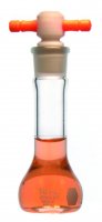 KIMBLE� KIMAX� Heavy duty volumetric wide-mouth flask with PTFE stopper DWK92812F-10-6EA