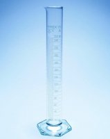 Pyrex� Measuring cylinder with spout, class A with white graduations SLW3201/14WC-2EA