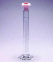 Pyrex� Measuring cylinder, class B, white graduations, with polyethylene stopper SLW3211/10MP-2EA