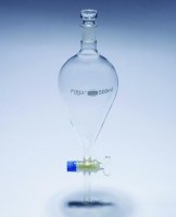 Pyrex� Separating funnel, pear-shape, glass key SLW2180/12M-1EA