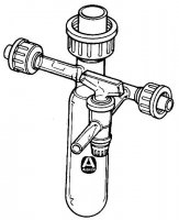 Solid-transfer vessel with two side-arms and a gas inlet with glass stopcock Z220590-1EA