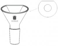 Synthware� powder funnel with flattened side SYNF198100-1EA