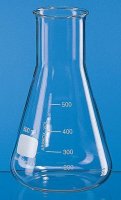 BRAND� Erlenmeyer flask with beaded rim and graduation, wide mouth BR92814-10EA