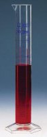 BRAND� graduated cylinders, PMP, blue scale 