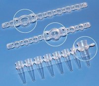 BRAND� PCR tubes and caps, strips of 8 BR781327-1PK