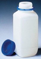 BRAND� square bottle with tamper-proof screw cap, PE-HD BR130422-1EA
