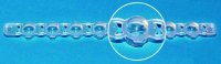 BRAND� strips of 8 caps BR781340-1PK
