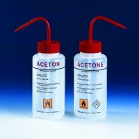 BRAND� wash bottle, wide-mouth, labelled, LDPE 