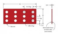 Grace Bio-Labs Press-To-Seal silicone isolator, No PSA GBL664106-25EA