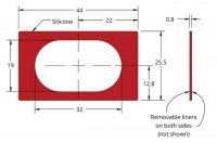 Grace Bio-Labs Press-To-Seal silicone isolator, No PSA GBL664103-25EA