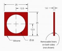 Grace Bio-Labs Press-To-Seal silicone isolator, No PSA GBL664204-25EA