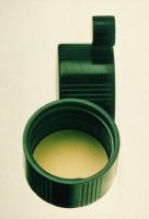 Black plastic caps 