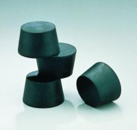 Large laboratory assortment of black-rubber stoppers Z165344-1SET