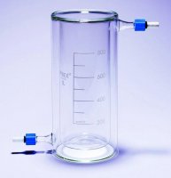 Pyrex� Beakers, jacketed with PTFE screwthread SLW1025/22SC-1EA