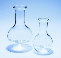 Pyrex� Boiling flask, flat bottom, narrow neck SLW1070/38D-1EA