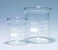 Pyrex� Griffin beakers, low form, with printed trace code SLW1000/04D-10EA