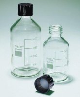 Pyrex� Reagent bottles, round bottom with reusable screw caps SLW1515/02D-10EA